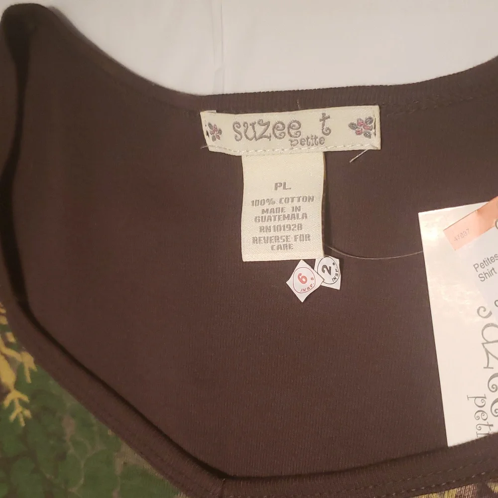 Suzee NEW Womens PL Jewel Shirt Tee Top Cotton Sweater Holidays Long Sleeve HP🎉 - Picture 10 of 13